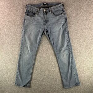 Paige Jeans Women 32 Federal Blue Slim Straight Stretch Denim Made in USA